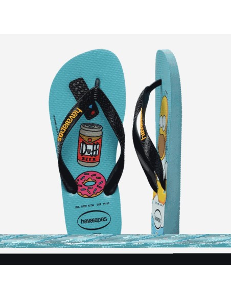 Havaianas Simpsons Traditional Blue/Black Σαγιονάρες (4137889-2968)