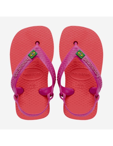 Havaianas Baby Brasil Logo II Coral/Pink Παιδικές Σαγιονάρες (4140577-4380)