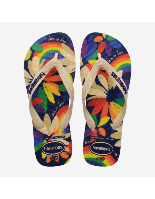 Havaianas Top Pride Beige Straw...