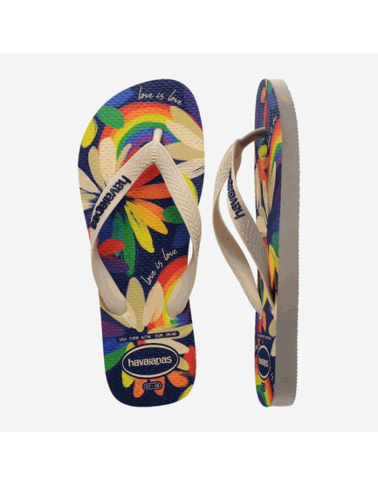 Havaianas Top Pride Beige Straw...