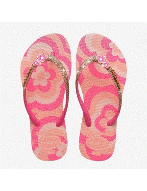 Havaianas Kids Slim Glitter Trendy Blossom/Pink Flux...