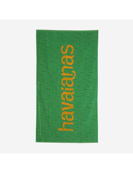 Havaianas Logo Towel XL Green/Yellow Πετσέτα Θαλλάσης (4149221-2079)