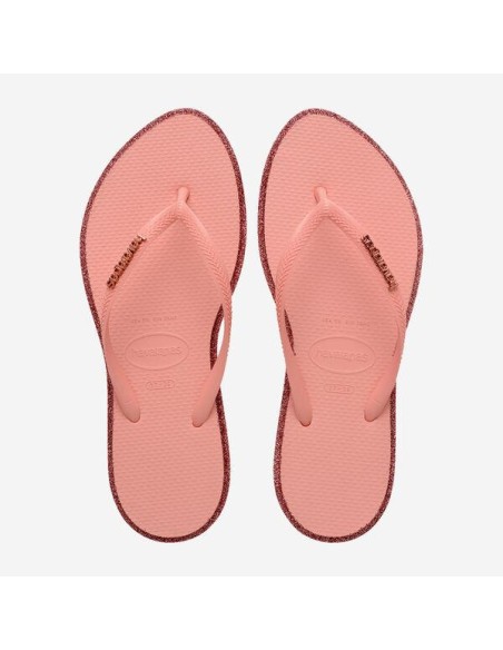 Havaianas Slim Point Glitter Canyon Clay/Blossom Σαγιονάρες (4150157-1397)