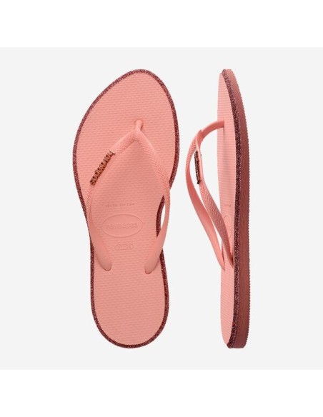 Havaianas Slim Point Glitter Canyon Clay/Blossom Σαγιονάρες (4150157-1397)