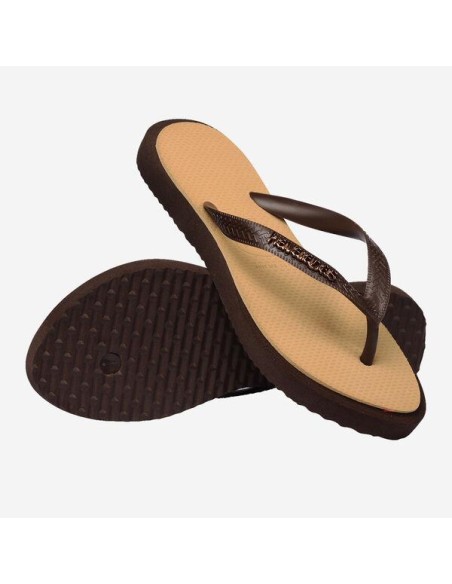 Havaianas Top Point Fusion Dark Brown/Golden Σαγιονάρες (4150172-1859)