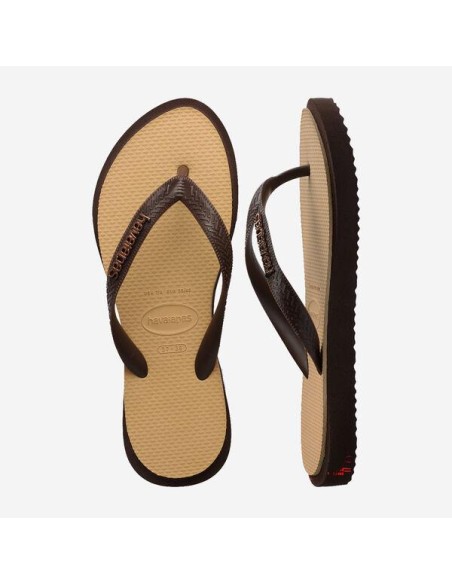 Havaianas Top Point Fusion Dark Brown/Golden Σαγιονάρες (4150172-1859)