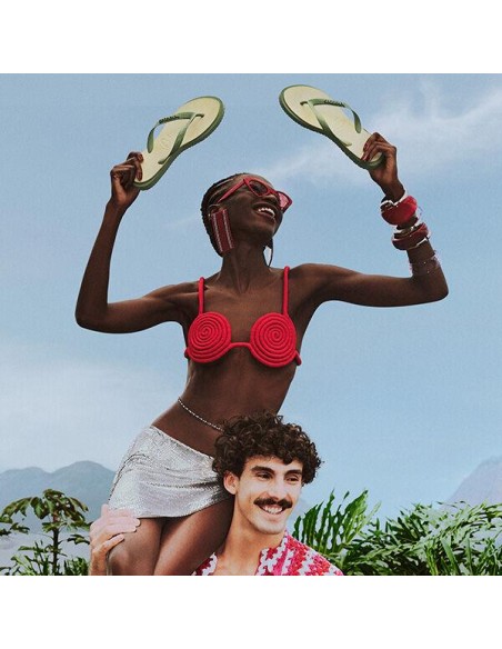 Havaianas Top Point Fusion Smoke Green/Buttercream Σαγιονάρες (4150172-2035)