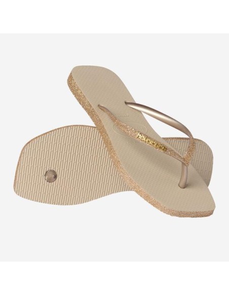 Havaianas Slim Square Sparkle Sand Grey Σαγιονάρες (4150248-0154)