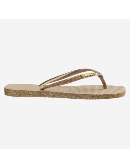 Havaianas Slim Square Sparkle Sand Grey Σαγιονάρες (4150248-0154)