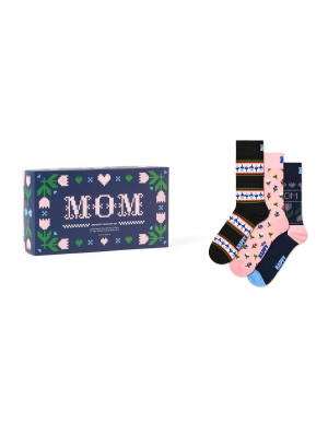 Happy Socks 3-Pack Mother's Tulip Socks Gift Set...