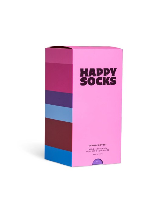 Happy Socks 3-Pack 4-Pack Graphic...