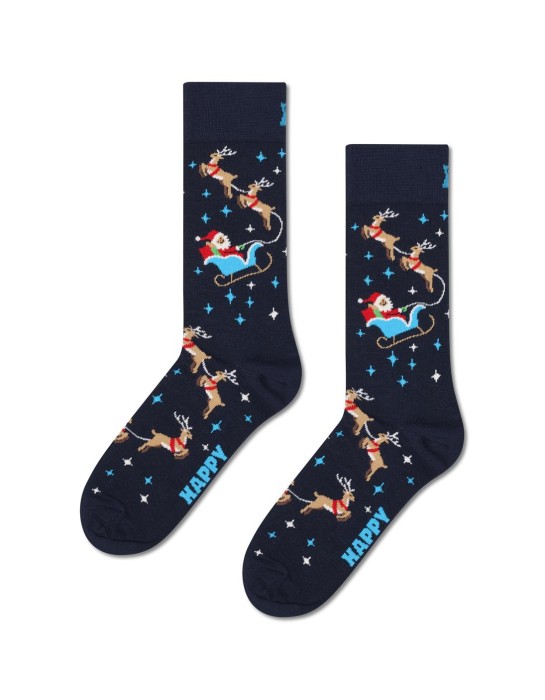 Happy Socks 4-Pack Holiday Navy Socks...