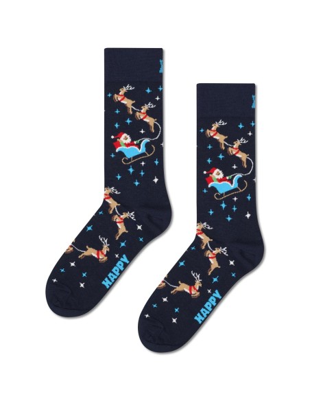 Happy Socks 4-Pack Holiday Navy Socks Gift Set Συσκευασία Δώρου (P006171)