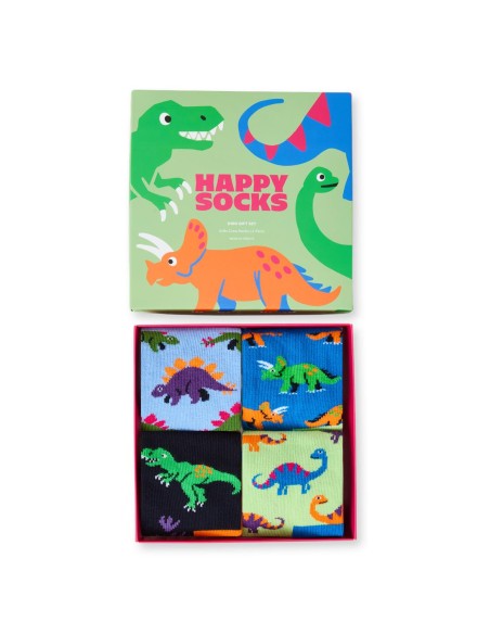 Happy Socks Kids 4-Pack Wild Dinos Socks Gift Set Παιδική Συσκευασία Δώρου (P006646)