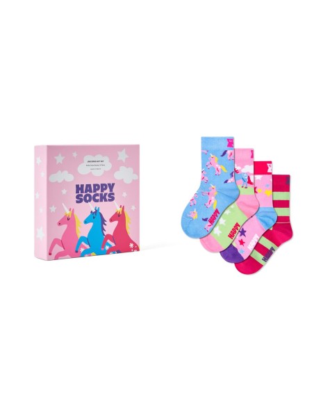 Happy Socks Kids Kids 4-Pack Unicorns Socks Gift Set Παιδική Συσκευασία Δώρου (P006648)