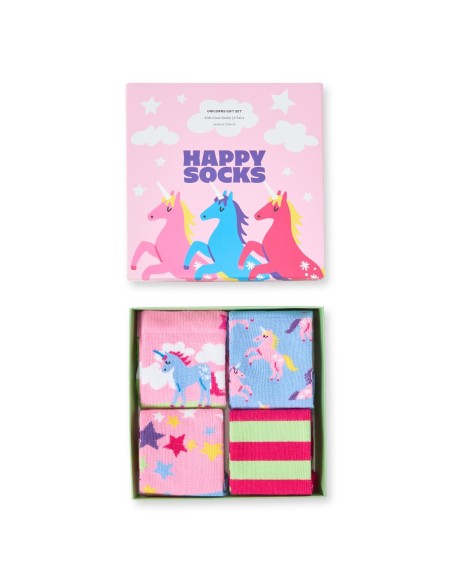 Happy Socks Kids Kids 4-Pack Unicorns Socks Gift Set Παιδική Συσκευασία Δώρου (P006648)