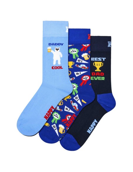 Happy Socks 3-Pack Dad Socks Gift Set Συσκευασία Δώρου (P006974)