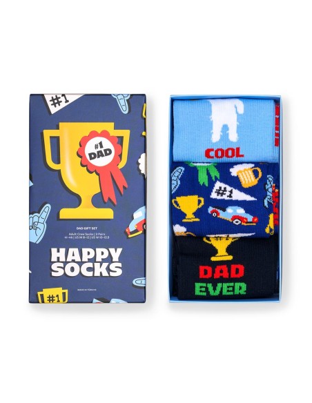 Happy Socks 3-Pack Dad Socks Gift Set Συσκευασία Δώρου (P006974)