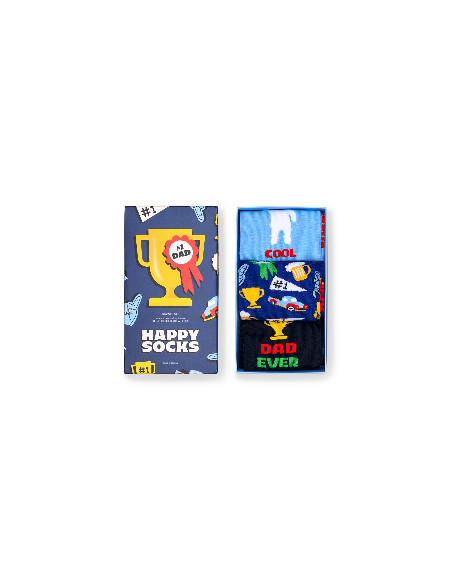 Happy Socks 3-Pack Dad Socks Gift Set Συσκευασία Δώρου (P006974)