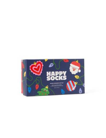 Happy Socks 3-Pack Holiday Ornaments Socks Gift Set Συσκευασία Δώρου (P004655)