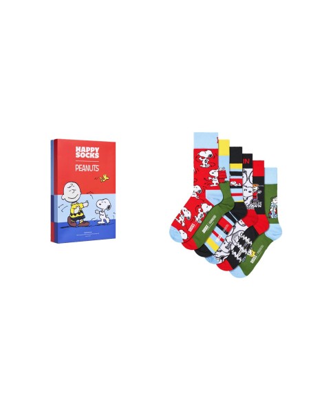 Happy Socks Peanuts 6-Pack Socks Gift Set Συσκευασία Δώρου (P006672)
