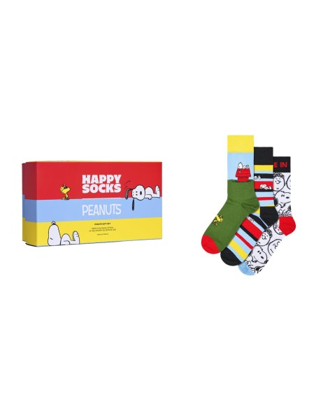 Happy Socks Peanuts 3-Pack Socks Gift Set Συσκευασία Δώρου (P006673)