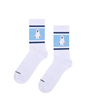 Happy Socks Polar Bear Stripe Sneaker Κάλτσα (P006016)
