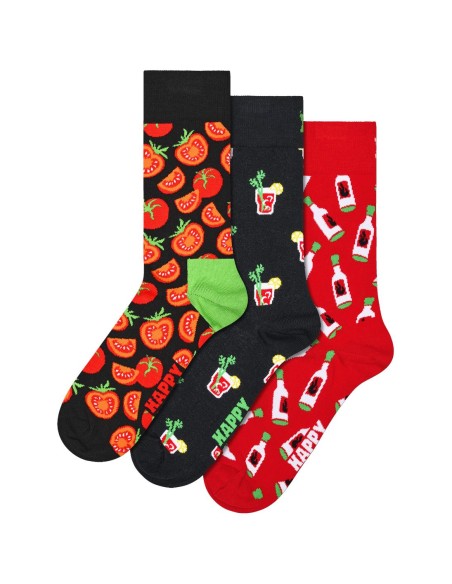 Happy Socks 3-Pack Bloody Mary Socks Gift Set Συσκευασία Δώρου (P006046)