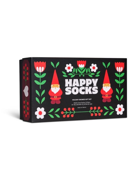 Happy Socks 3-Pack Holiday Gnomes Socks Gift Set Συσκευασία Δώρου (P006053)
