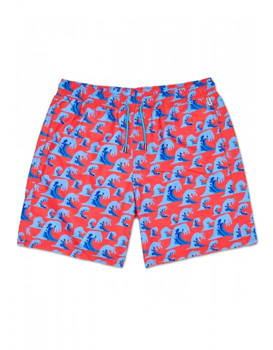 Happy Socks Wave Long Swim Shorts...