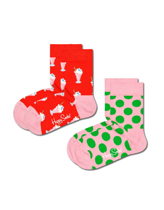 Happy Socks 2-Pack Kids Milkshake Παιδικές Κάλτσες (KMLK02-4300)