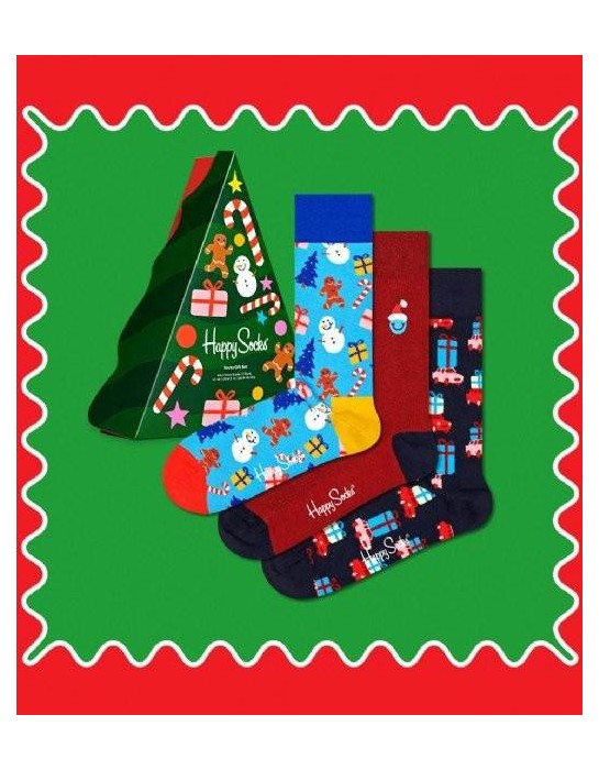 Happy Socks 3-Pack Decoration Time Gift Set Συσκευασία Δώρου (XDTG08-0200)