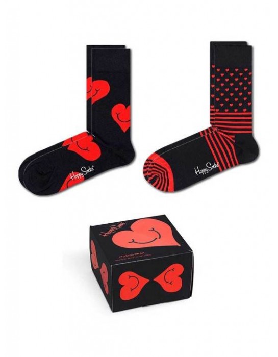 Happy Socks 2-Pack Valentine Socks Gift Set Συσκευασία Δώρου (XVAL02-9300)