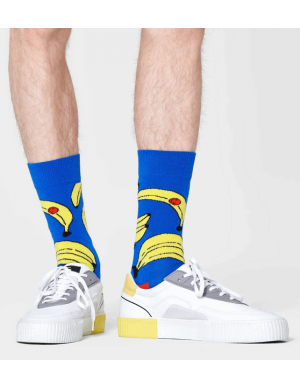 Happy socks BANANA Multicolour - Free delivery  Spartoo UK ! - Shoe  accessories High socks £ 8.49