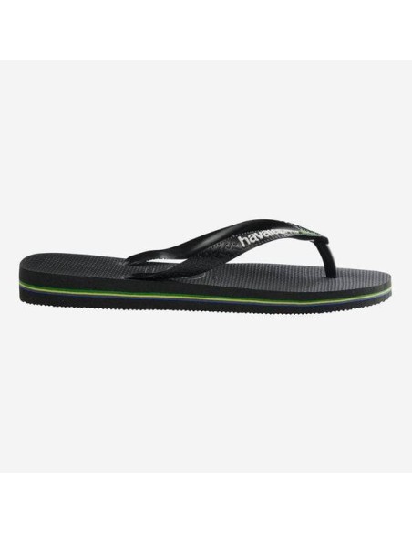 Havaianas Brasil Logo Black/Black Σαγιονάρες (4110850-1069)