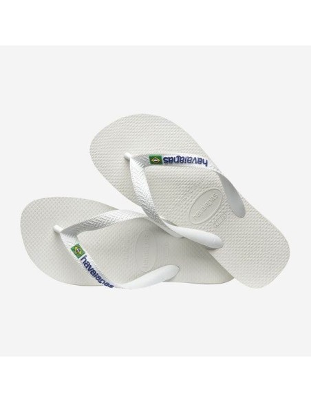 Havaianas Brasil Logo White Σαγιονάρες (4110850-0001)