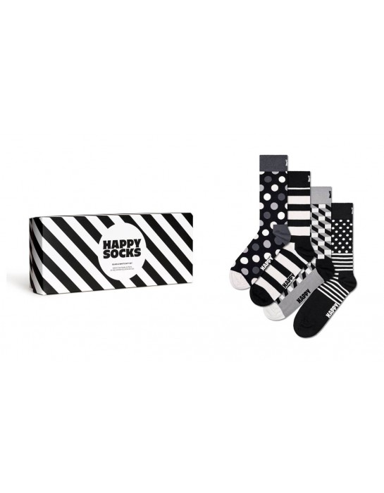 Happy Socks Classic Black & White Socks Συσκευασία Δώρου (XCBW09-9150)