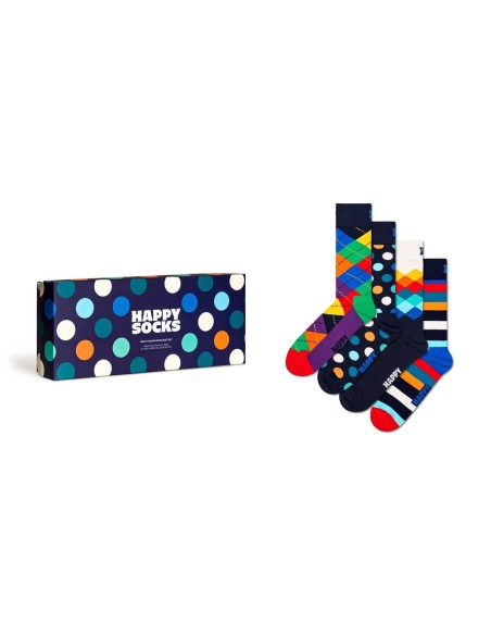 Happy Socks 4-Pack Multi-Color Socks Gift Set Συσκευασία Δώρου (XMIX09-6050)