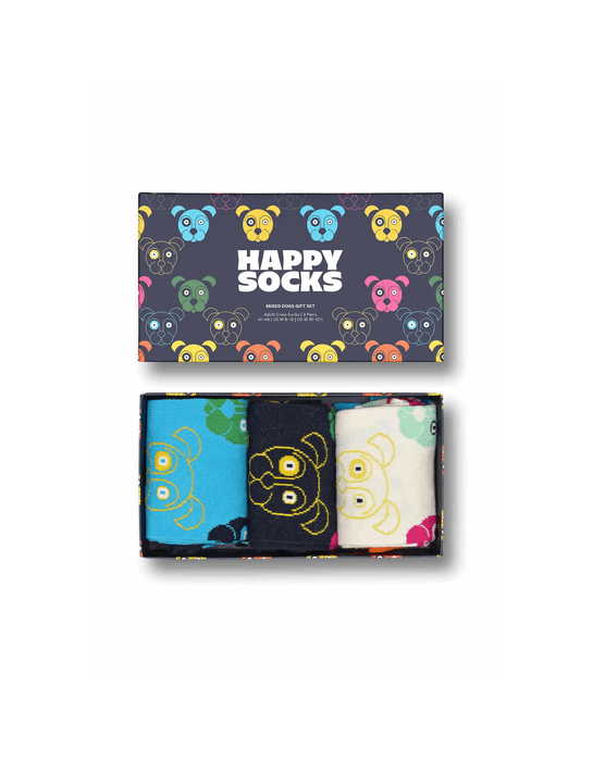 Happy Socks 3-Pack Mixed Dog Socks...