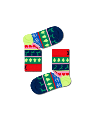 Happy Socks Kids Christmas Stripe Παιδική Κάλτσα (P000286) 2