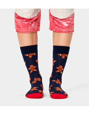 Happy Socks Holiday Singles Gingerbread Κάλτσα (GIN01-6000) 2